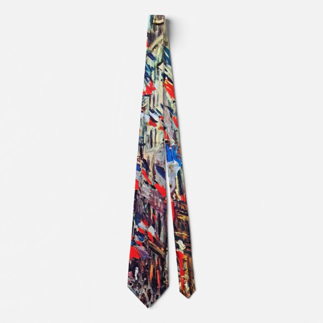 Paris on National Day, Claude Monet Tie (Front)