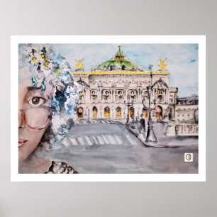 Paris. Opera Garnier Poster