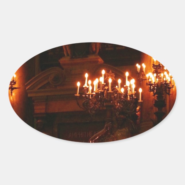Paris Opera House / Palais Garnier Oval Sticker (Front)