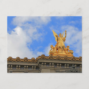 Paris opera house postcard