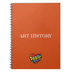 Paris Orange Notebook