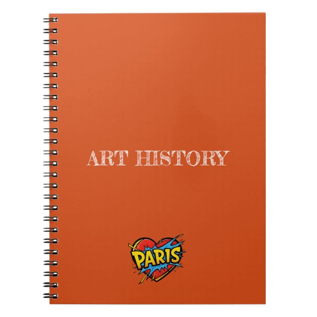 Paris Orange Notebook (Front)