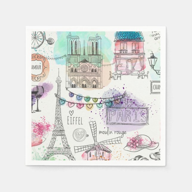 Paris Paper Napkins (Front)