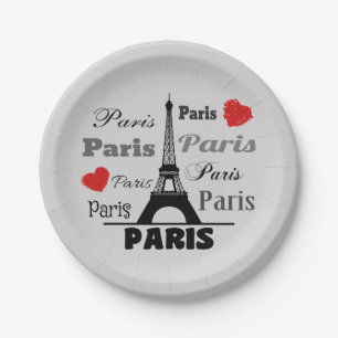 Paris Paper Plate