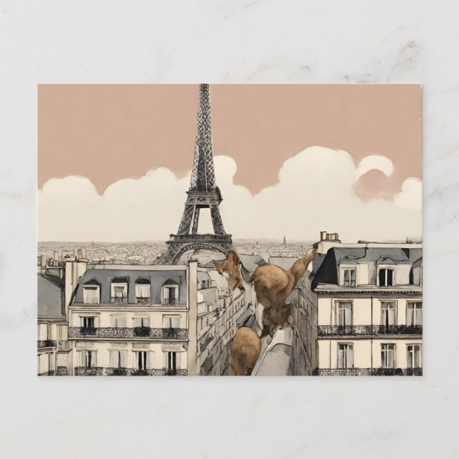Paris (paris 4) postcard (Front)