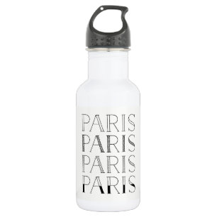 Paris Paris Paris Elegant French Inspired 532 Ml Water Bottle