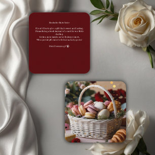 Paris Patisseries Macaroons Magazine Themed Enclosure Card