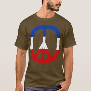 Paris Peace Pray for Paris France French Flag Eiff T-Shirt