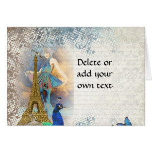 Paris peacock collage