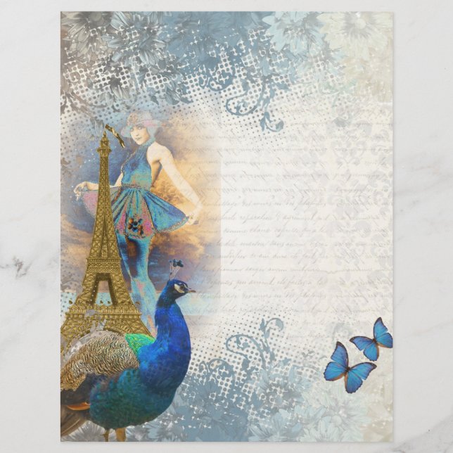 Paris peacock collage (Front)