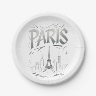Paris Perfect Party (paper plate) Paper Plate