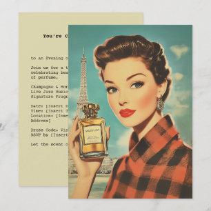 Paris Perfume Ad Elegance Invitation