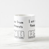 Paris periodic table name mug (Center)