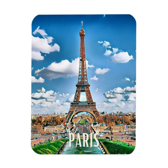 Paris Photo Vintage  Magnet (Vertical)