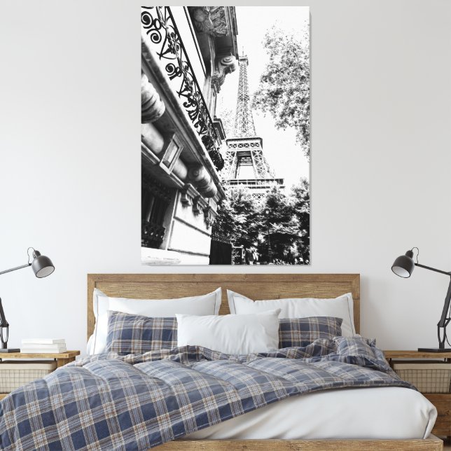 Paris Photography Decor in Black and White (Insitu(Bedroom))