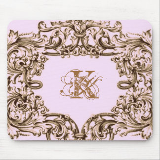 PARIS PINK BAROQUE CUSTOMIZABLE PAD MOUSE MAT