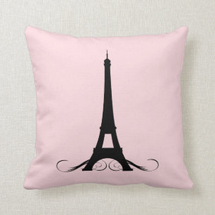 Paris Pink Eiffel Tower Cushion