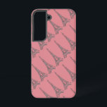 Paris Pink Eiffel Tower  Samsung Galaxy Case<br><div class="desc">This design is included in the Paris,  French Theme  Collection. Products in this line may show various French Culture. This item features the Eiffel Tower in France. For more themed products; please see Our other items. Each theme has a range of stylish items with a distinct look.</div>
