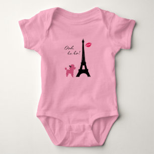 Paris Pink Poodle TuTu Bodysuit