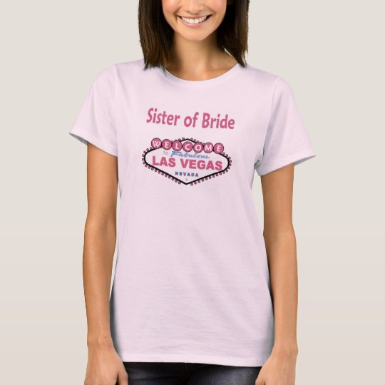 Paris Pink Sister of Bride Baby Doll Tee