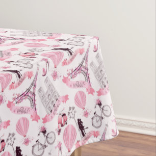 Paris Pink Tablecloth