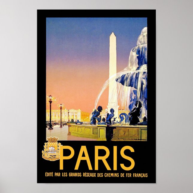 Paris ~ Place del la Concorde Poster (Front)