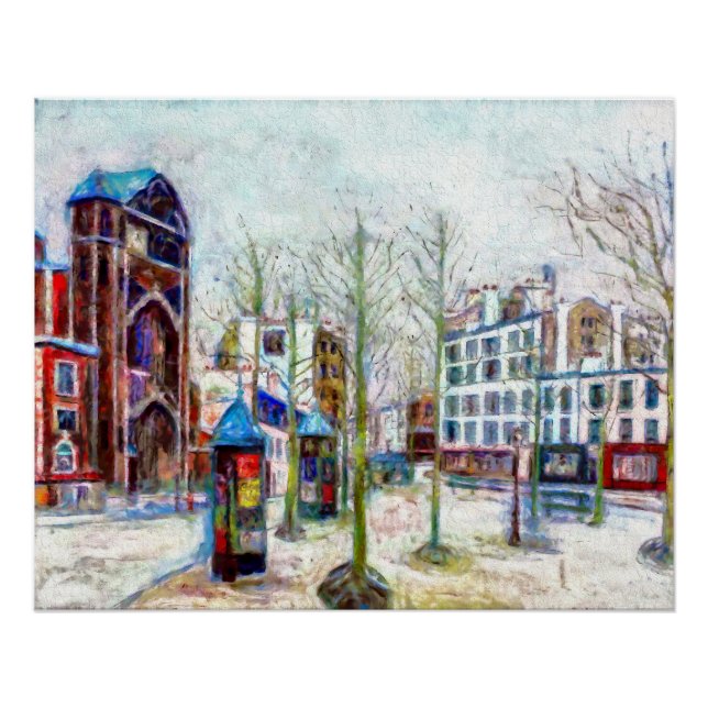 Paris, Place des Abbesses Poster (Front)