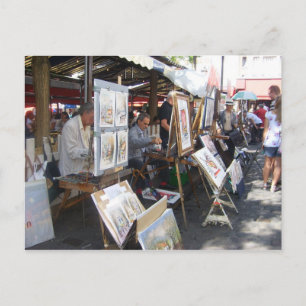 Paris - place du Tertre-Montmartre - Postcard
