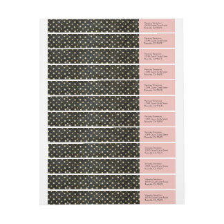 Paris Polka Dots Wraparound Address Labels