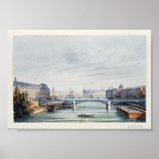 Paris Pont Bridge Poster (Front)