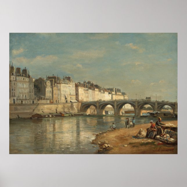 Paris Pont Bridge – Vintage Poster (Front)