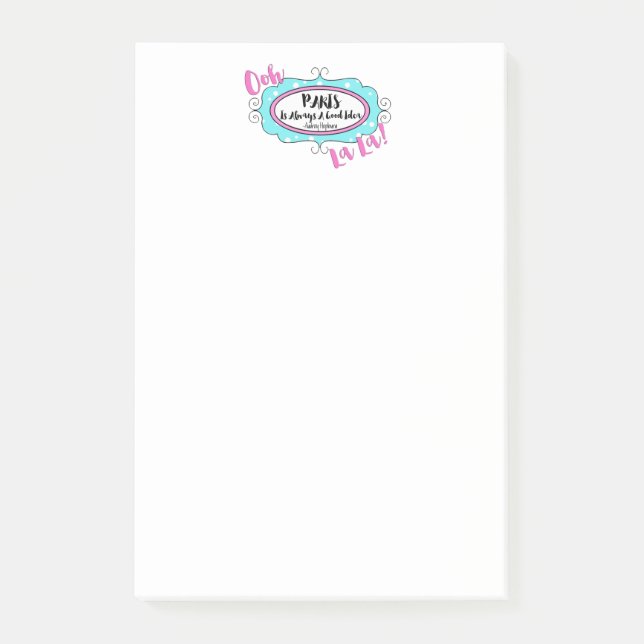 "Paris" Post-it Notes (Front)