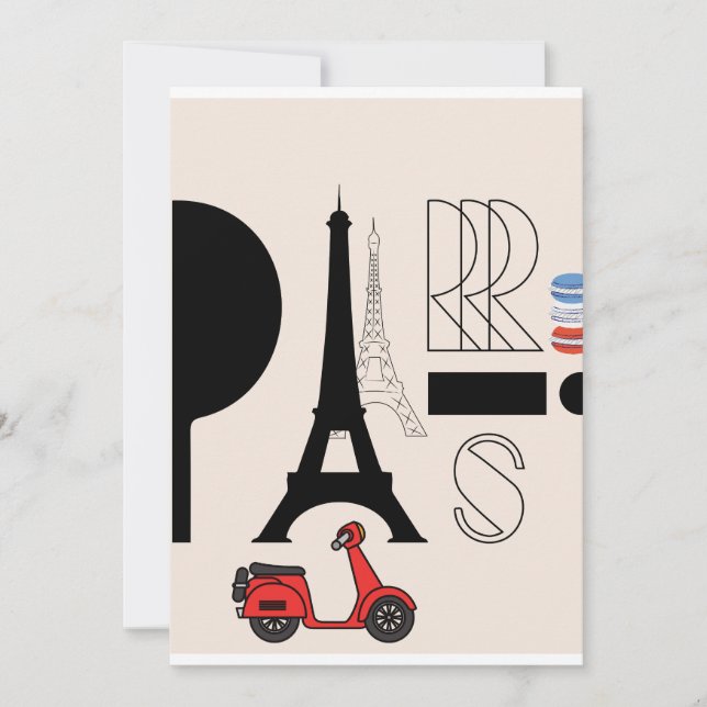 PARIS POSTCARD (Front)