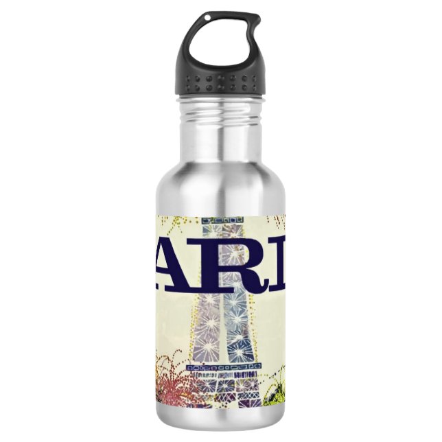 Paris: Poster 710 Ml Water Bottle (Front)