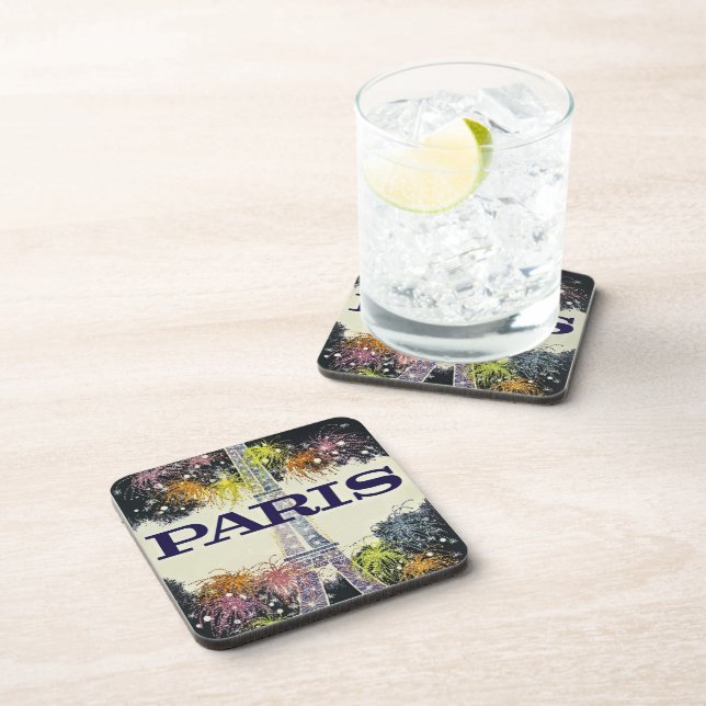 Paris: Poster Beverage Coaster (Right Side)