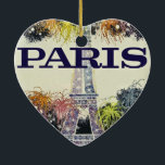 Paris: Poster Ceramic Tree Decoration<br><div class="desc">Paris: Poster</div>