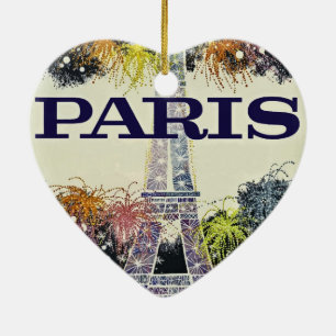 Paris: Poster Ceramic Tree Decoration