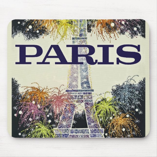 Paris: Poster Mouse Mat (Front)
