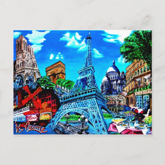 Paris Postkarte Postcard (Front)