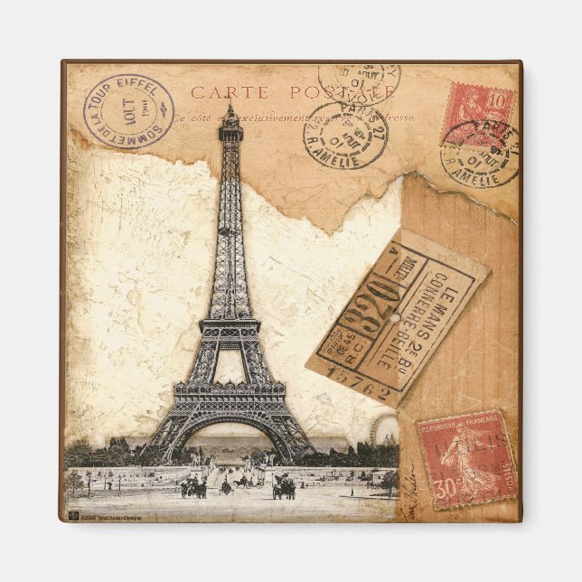 Paris, Postmark Magnet (Front)