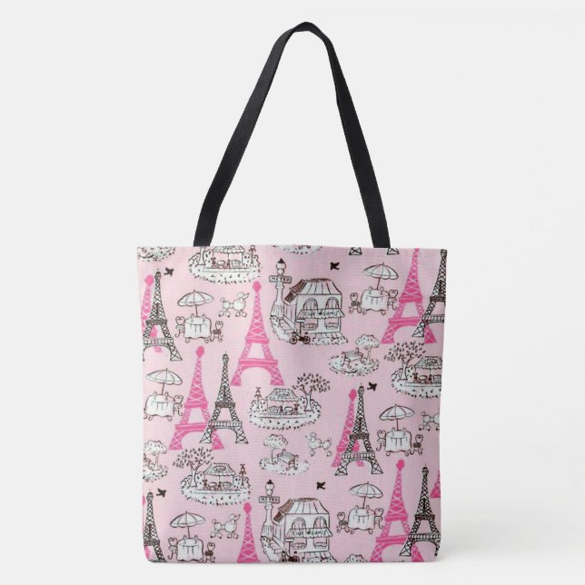 Paris Promenade Tote Bag (Front)
