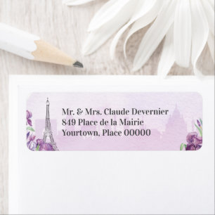 Paris Purple Iris French Napkins