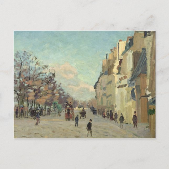 Paris, Quai de Bercy, Snow Effect, c.1873-74 Postcard (Front)
