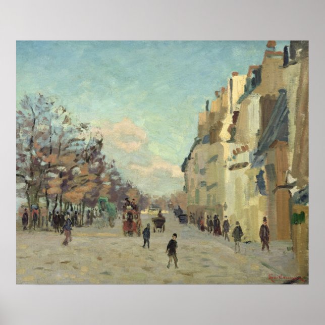 Paris, Quai de Bercy, Snow Effect, c.1873-74 Poster (Front)