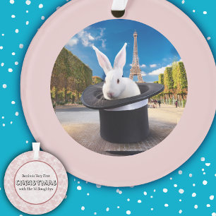 Paris Rabbit's First Christmas Ornament