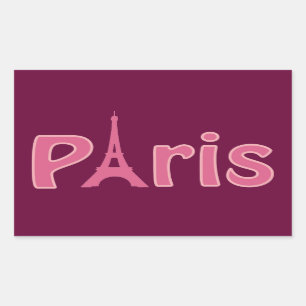 Paris Rectangular Sticker