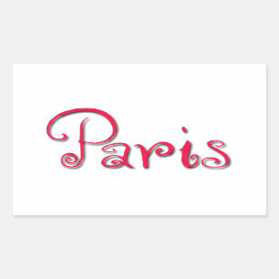 Paris Rectangular Sticker
