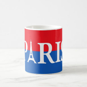Paris - Red & Blue Coffee Mug