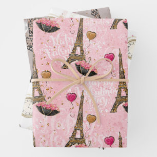 Paris Romance, French Style  Wrapping Paper Sheet