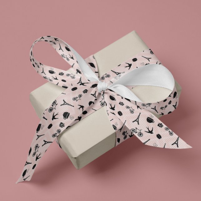Paris Romance Patterned Grosgrain Ribbon (Creator Uploaded)